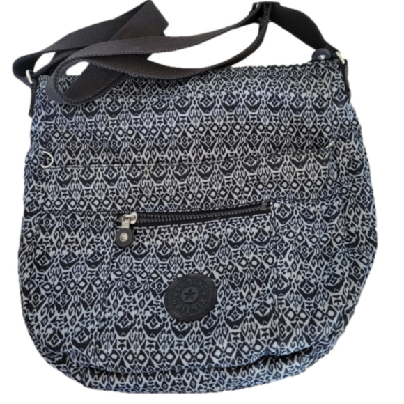 Kipling Navy Blue Patterned Shoulder Strap Bag - Picture 1 of 8